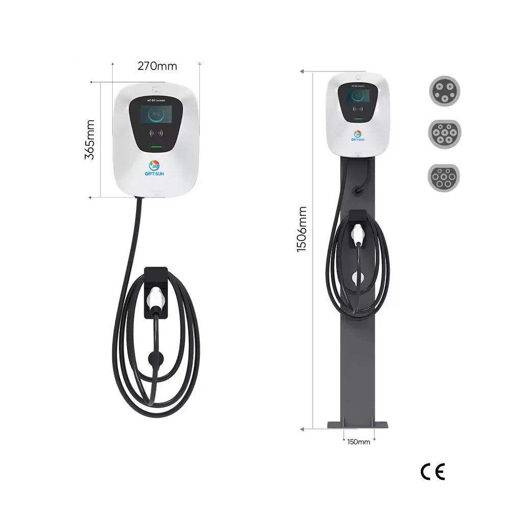 New Technology Emergency Portable Ocpp Ev Car Charger Wallbox 32 Amp 380 Volt 11/22 Kw Home Charging Station For Car