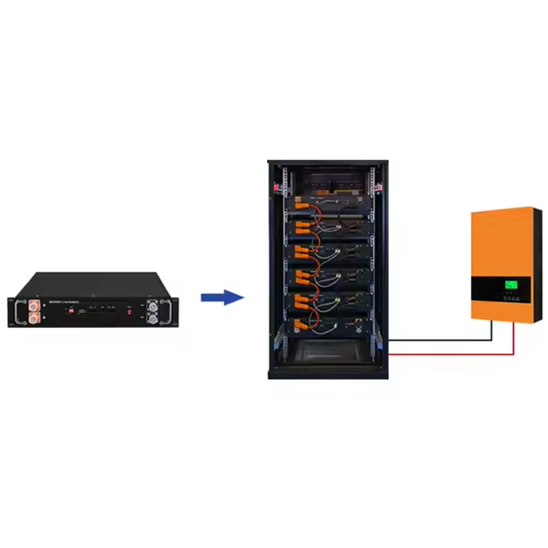 LSRR51V100AH-LFP 51.2V 104Ah LiFePO4 Lithium Batteries for 5~327kw hybrid solar storage system