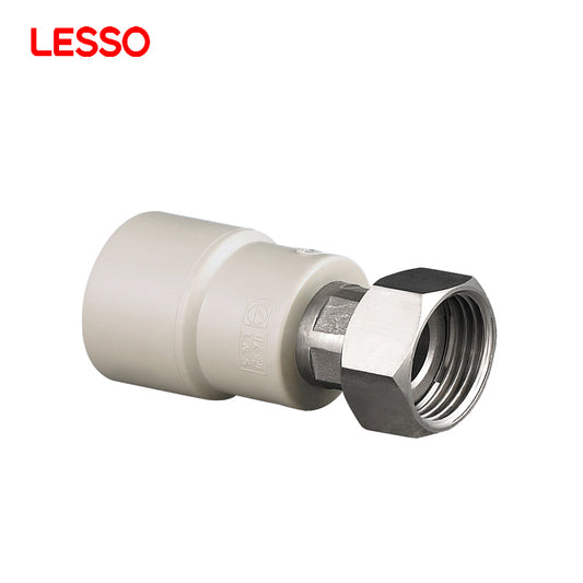 LESSO foshan customizable easy installation plastics 25 32 40 50mm grey white ppr pipes fittings flexible joint