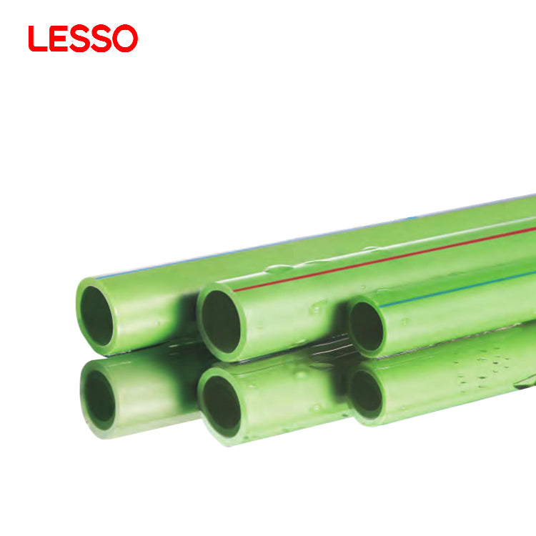 Lesso corrosion resistance water supply pipe pure plastic 100mm ppr factory pipe 20 mm