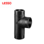 LESSO customization building drainage plastic black hdpe pipe fittings 91.5 degree tee pn10