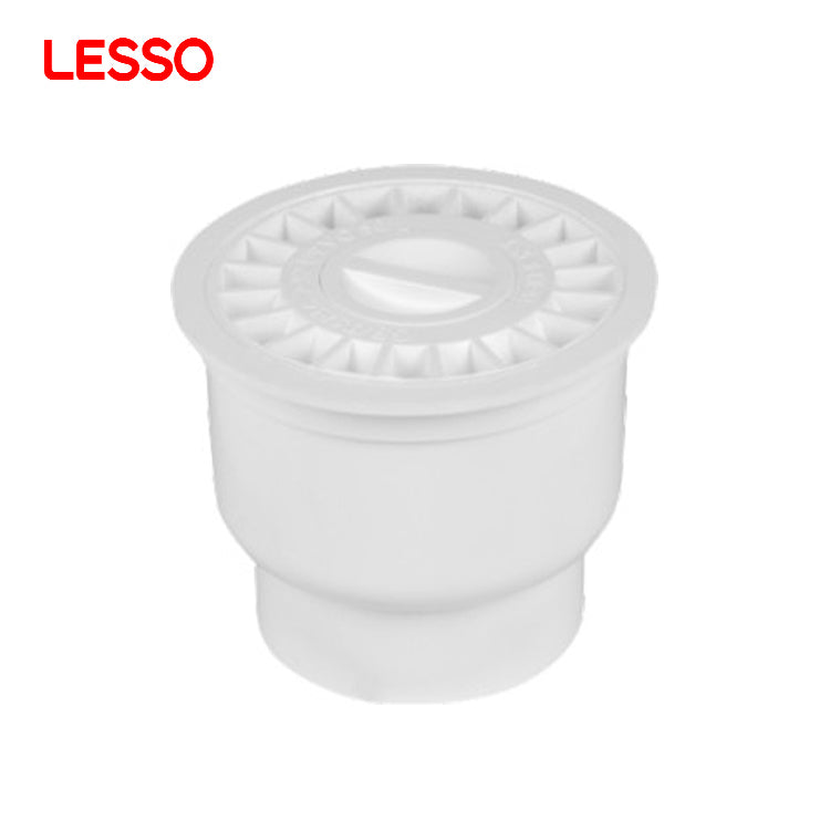 LESSO customizable water supply durable simple side deeper white floor drain pvc-u drainage pipes and fittings