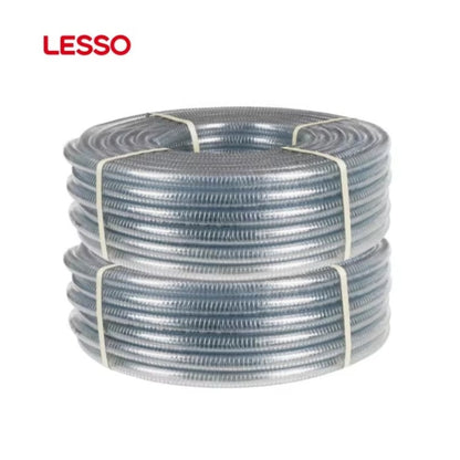 LESSO wholesale high-pressure heat resistant flexible plastics 50m pvc pipe steel wire reinforced hose