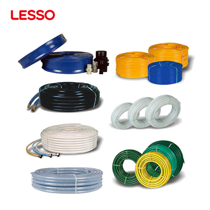 LESSO compressor generator agriculture high pressure 7 10 bar yellow blue pvc air hose 1 2 spray pipe