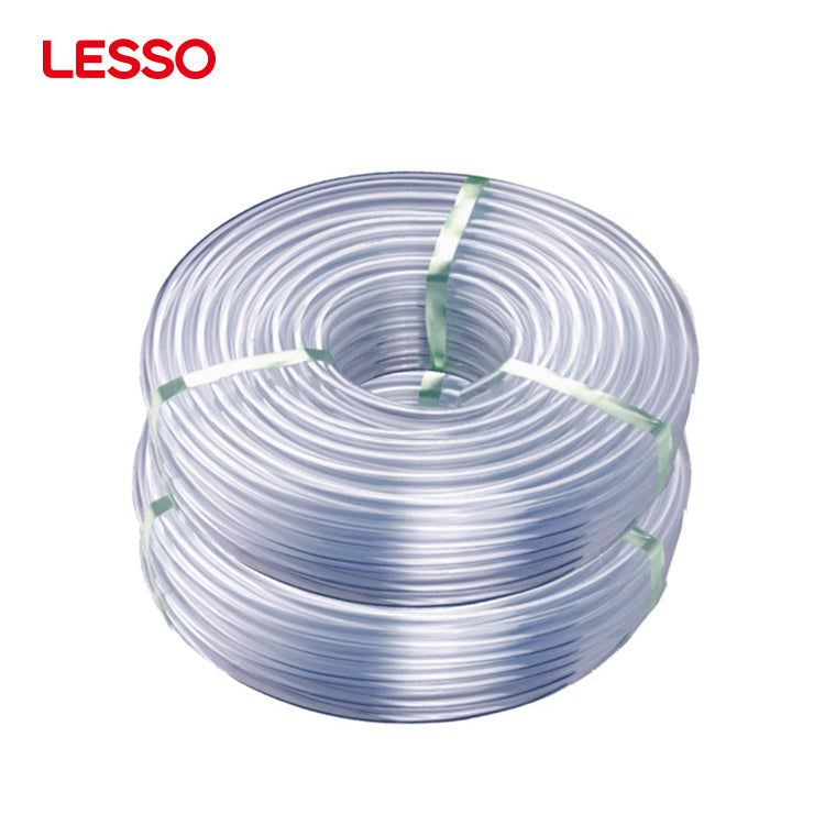 LESSO good elasticity 30 40 50 100m water supply and discharge 2 3 inches pvc reinforced transparent hose