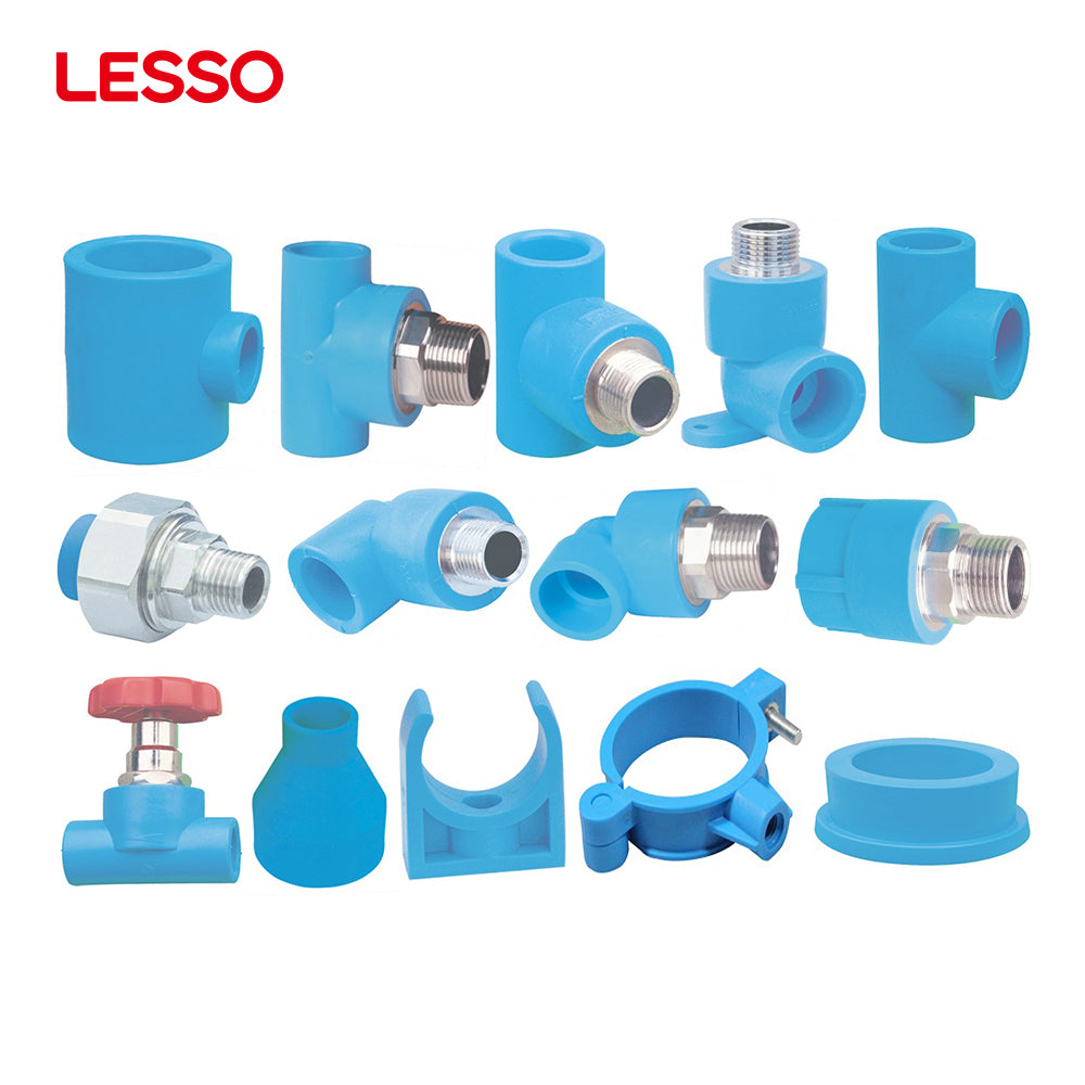 LESSO easy installation non-toxic blue 20 25 32 40 63 50mm 4 inch plastic pipe clamp fittings u clamps