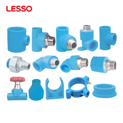 LESSO easy installation non-toxic blue 20 25 32 40 63 50mm 4 inch plastic pipe clamp fittings u clamps