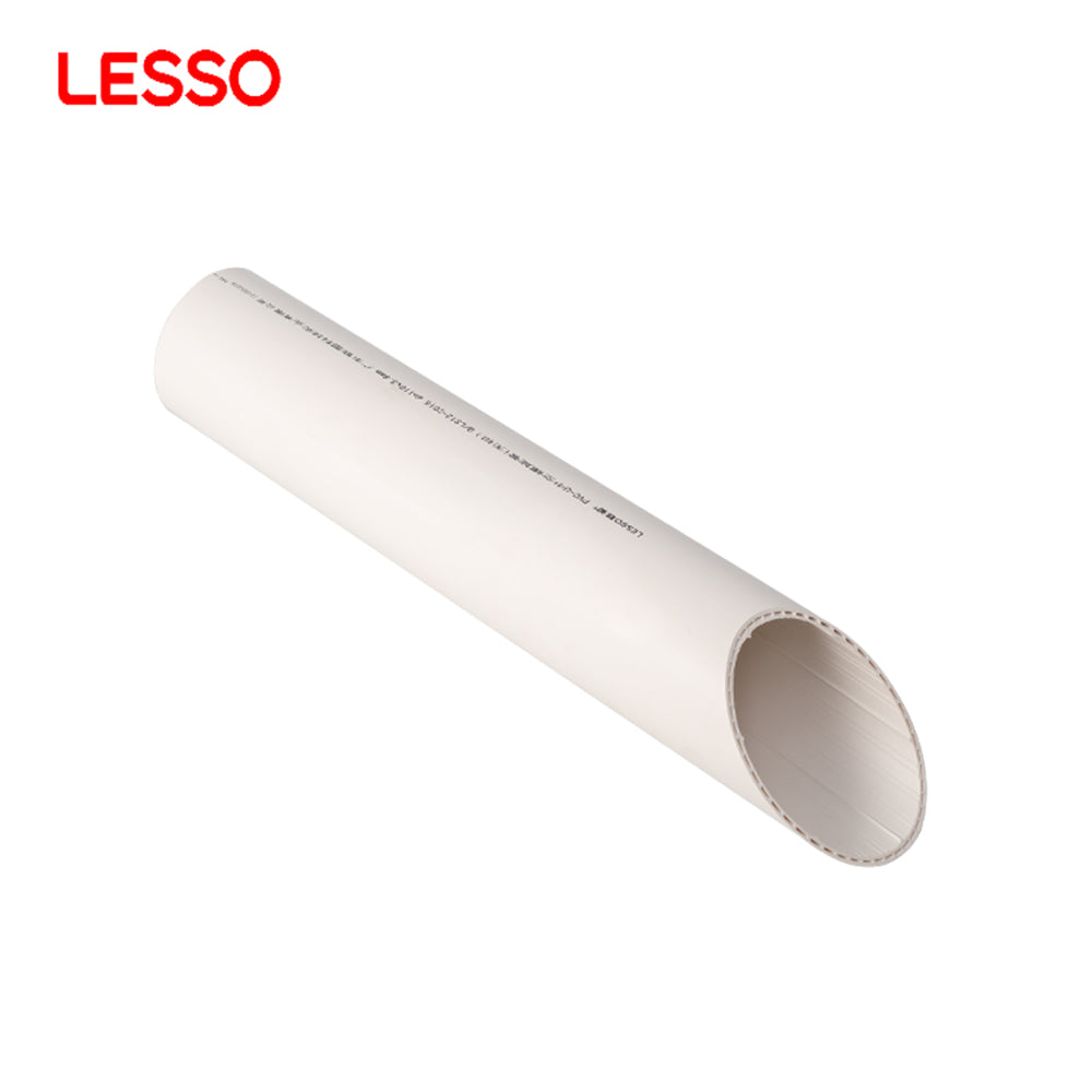 LESSO upvc pipe 32-630mm sewage subsoil pvc pipes, drainage tubes for water supply irrigation underground drainage