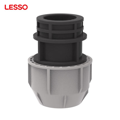 LESSO commercial plug adapter socket tee coupling elbow pp compression water pipe fittings for irrigation supply