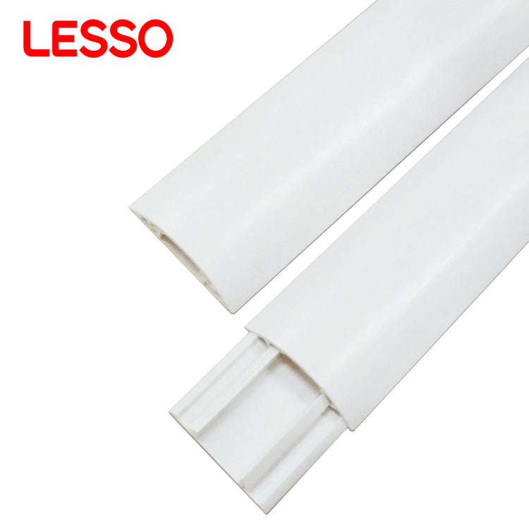 LESSO ทนไฟป้องกันสายไฟในร่มฉนวนไฟฟ้าเครือข่าย PVC trunking 50 80 100 250 มม. 