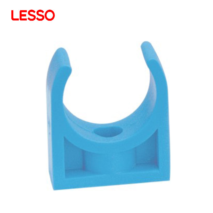 LESSO easy installation non-toxic blue 20 25 32 40 63 50mm 4 inch plastic pipe clamp fittings u clamps