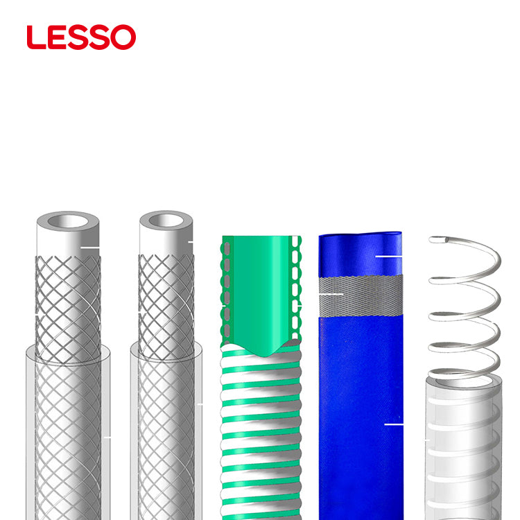 LESSO agricultural irrigation water-discharge pvc blue lay flat discharge irrigation water hose pipe 16 inch