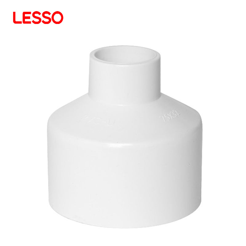 LESSO long service life water supply plastic pvc-u white colors waste water pipe reducer fittings