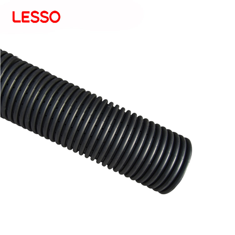 LESSO durable black industrial waste discharge tube 500 800mm hdpe double wall corrugated pipe price list