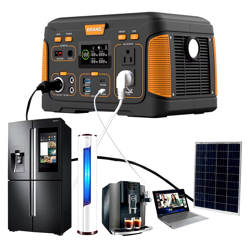 Lifepo4 Battery Portable Power Type-c Usb Solar Power Pure Sine Wave Inverter Solar Panel Power Station Lifepo4 Battery Portable Power Station