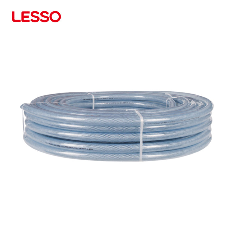 LESSO good elasticity 30 40 50 100m water supply and discharge 2 3 inches pvc reinforced transparent hose