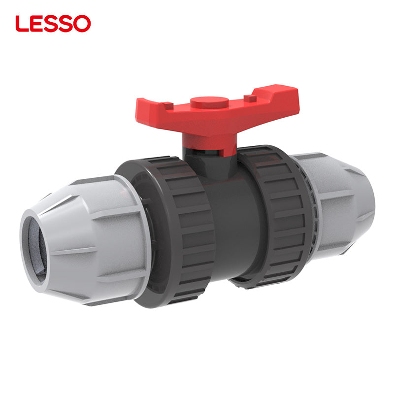 LESSO high quality non-toxic irrigation farming gardening hose tube water pipe pp compression type fitting