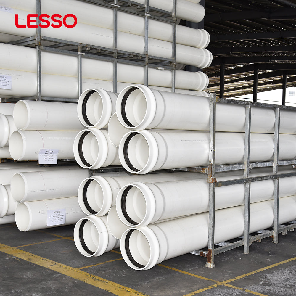 LESSO upvc pipe 32-630mm sewage subsoil pvc pipes, drainage tubes for water supply irrigation underground drainage