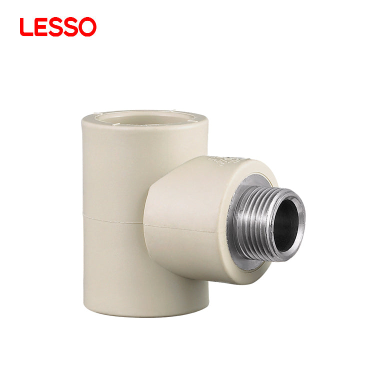 LESSO china suppliers heat preservation plastic white grey ppr pipes fittings female thread tee