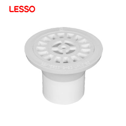 LESSO customizable water supply durable simple side deeper white floor drain pvc-u drainage pipes and fittings