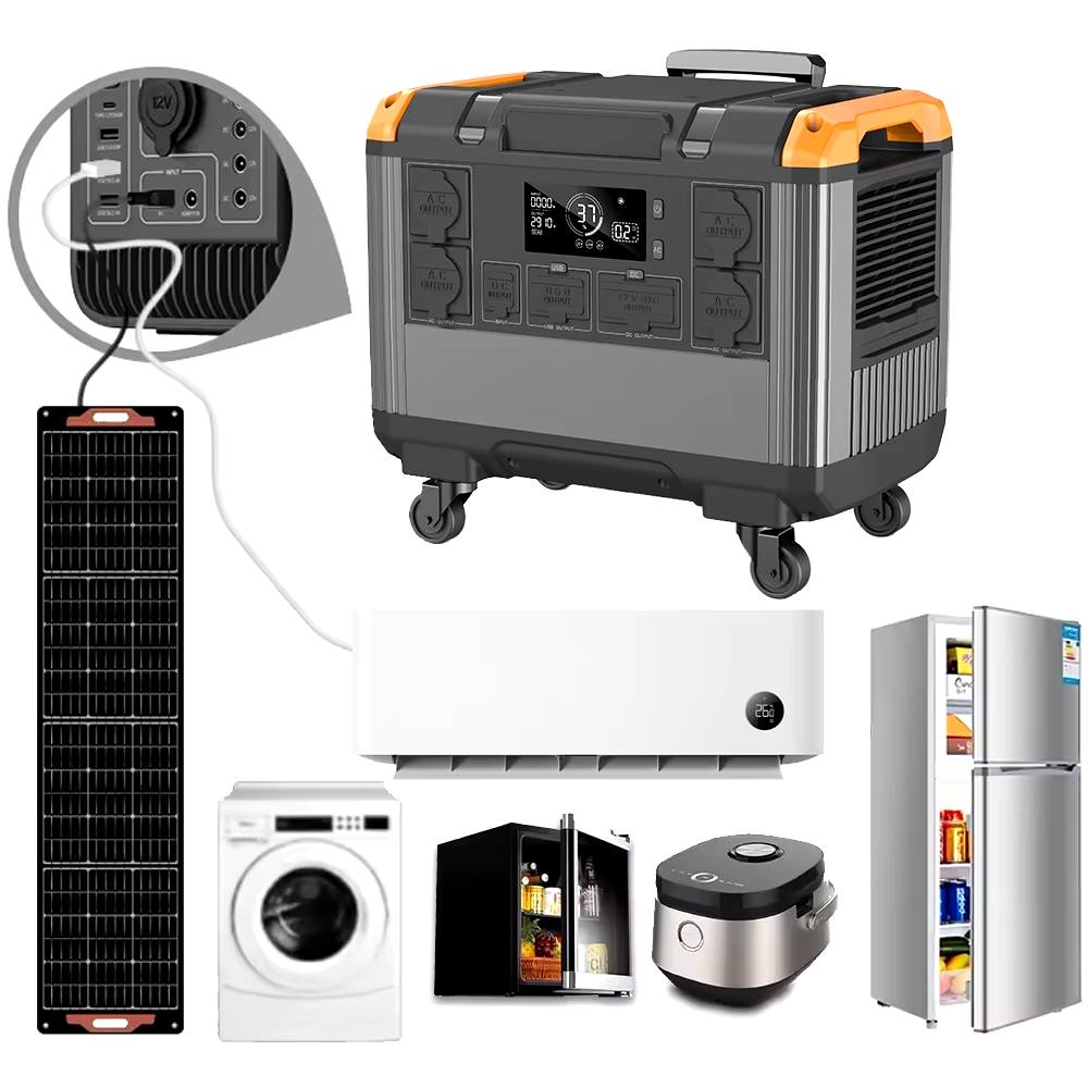 1500 watt 2000 watt camping portable power supply 2000w home power station solar generator for household outdoor