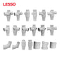 LESSO wholesale durable elbow pvc fittings and pipe eddy flow tee pvc pipe fitting accessories suppliers