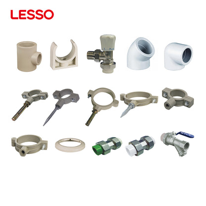 LESSO high temperature resistance random polypropylene accessory 110mm ppr pipe fittings plastic male thread plug