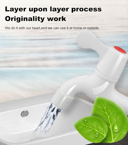 LESSO Long service life pvc wall mounted single handle plastic bathroom faucet bathtub basin taps for bathroom