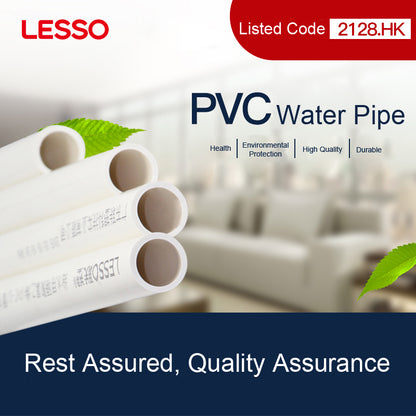 LESSO Wholesale sewage treatment long service life pvc pipe 4 inch and pvc fittings valves cross tee