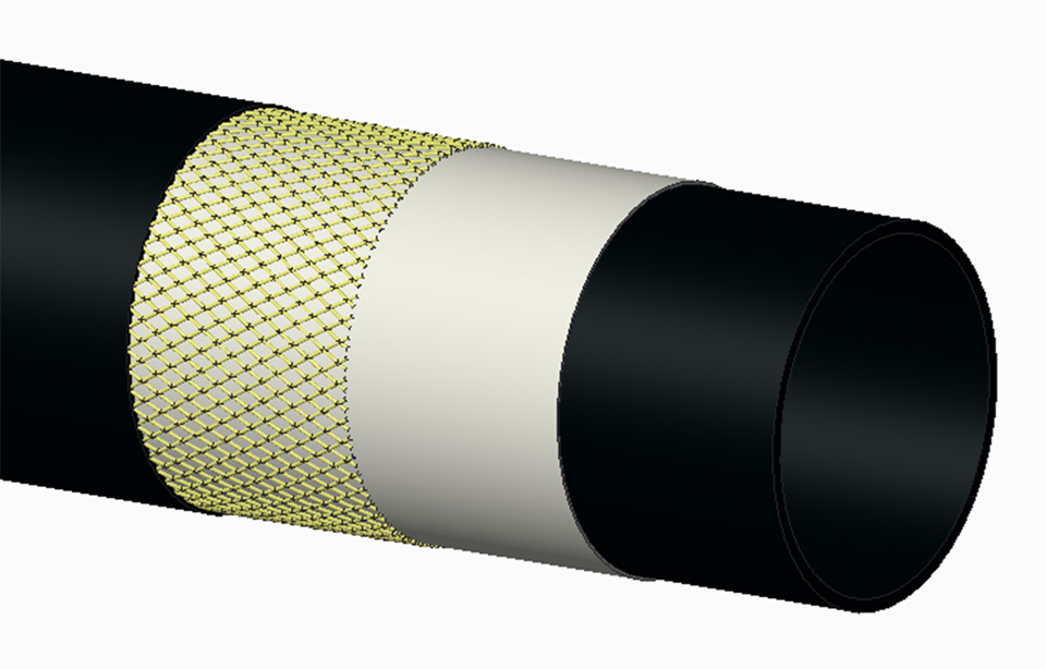 矿用耐磨钢帘线复合管